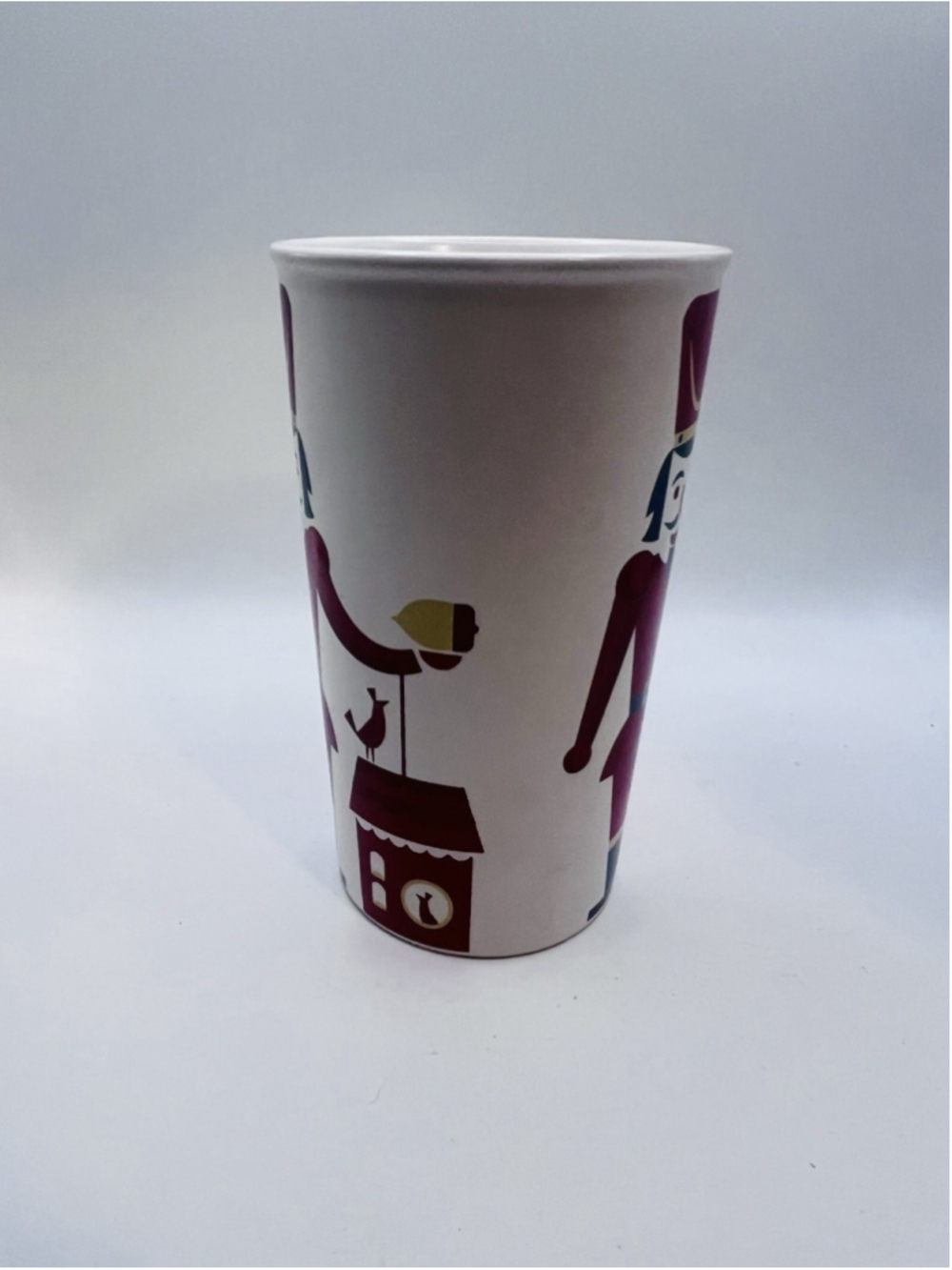 Starbucks 2012 Christmas Coffee Mug Cup Nutcracker Toy Soldier Tall Latte 16 oz - Picture 3 of 6